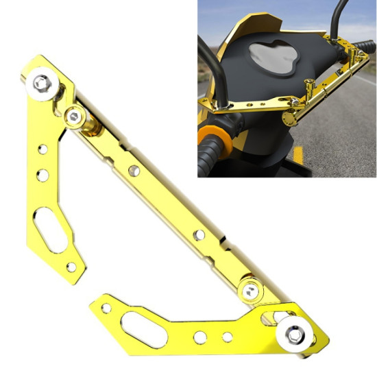 Motorcycle Modified GPS Navigation Mobile Phone Bracket Balance Bar Fixed for Kymco Downtown 300i 350i (Gold)