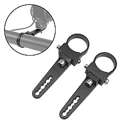 1.5 inches 1 Pair UTV Car Motocross Bumper Spotlight Tube Clip Light Bar Bracket