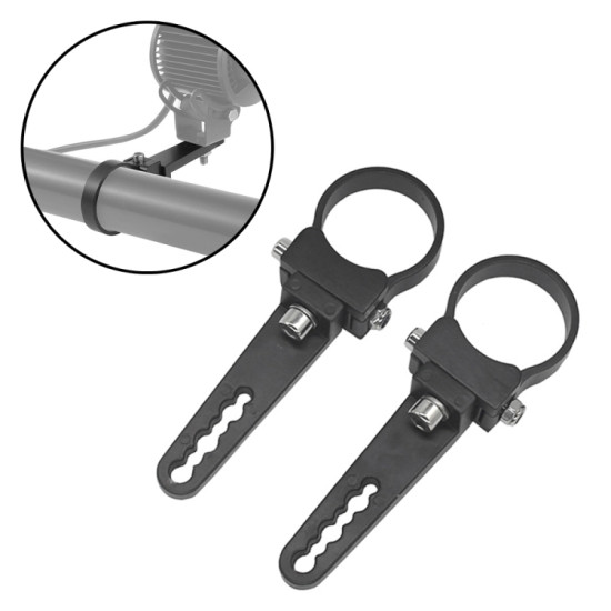 1.75 inches 1 Pair UTV Car Motocross Bumper Spotlight Tube Clip Light Bar Bracket