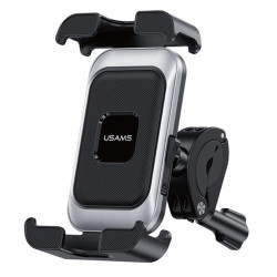 USAMS ZJ082 360-degree Universal Ball Motocycle Cycling Phone Holder(Black)