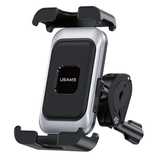 USAMS ZJ082 360-degree Universal Ball Motocycle Cycling Phone Holder(Black)