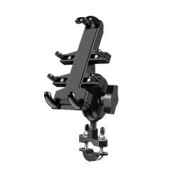 U-shaped Bolt Ball-Head Motorcycle Handlebar Multi-function Eight-jaw Aluminum Phone Navigation Holder Bracket, Width of Phone: 6.5-10.2cm  