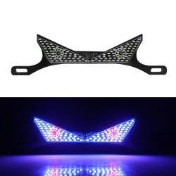 Motorcycle License Plate Screw Light Universal Decorative Accessory Headlight for Customization, Spec: Triangle Light Red Blue Flashing