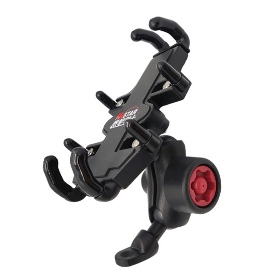 N-STAR NJN002 Motorcycle Metal Aluminum Alloy Universal Anti-Theft Mobile Phone Bracket(Inclined Ball Head Installation)