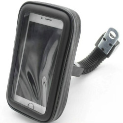 Outdoor Riding Motorcycle Bicycle Waterproof Mobile Phone Bracket, Style: Motorcycle 5.5 inch Black