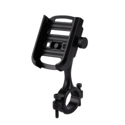 Motorcycle Mobile Phone Rack Bicycle Navigation Bracket(Long Handle Handlebar Version Black)
