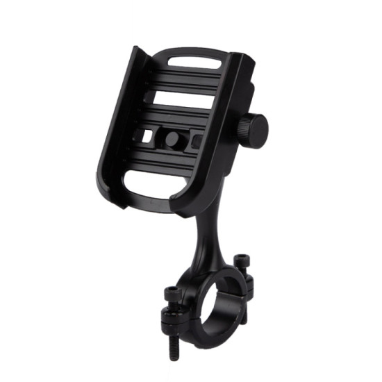 Motorcycle Mobile Phone Rack Bicycle Navigation Bracket(Long Handle Handlebar Version Black)