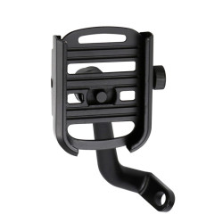 Motorcycle Mobile Phone Rack Bicycle Navigation Bracket(Rearview Mirror Version Black)