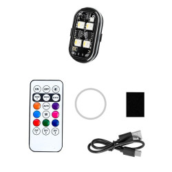 Wireless Remote-Controlled Motorcycle LED Flashing Taillight For Retrofitting, Specification: 1 Light(Boxed)