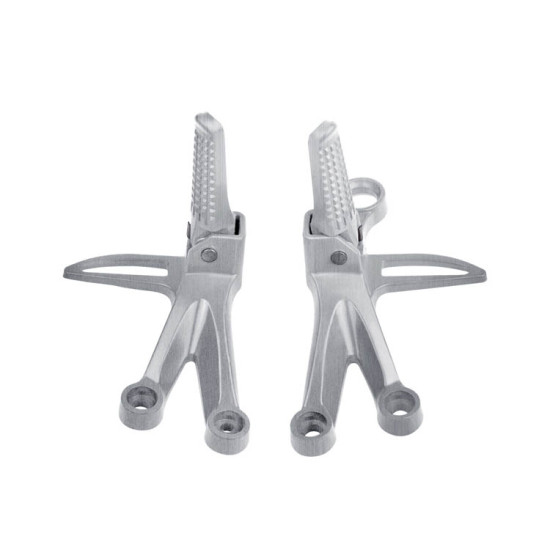 TF-1727 Motorcycle Modification Accessories Curved Beam Car Modified Pedal Bracket Triangle Pedal Bracket(White)