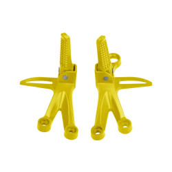 TF-1727 Motorcycle Modification Accessories Curved Beam Car Modified Pedal Bracket Triangle Pedal Bracket(Gold)