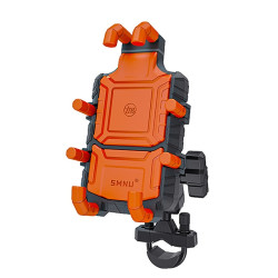 SMNU SM051 Motorcycle Shock Absorption Riding Phone Navigation Bracket(Orange U-shaped)