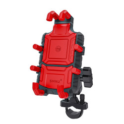 SMNU SM051 Motorcycle Shock Absorption Riding Phone Navigation Bracket(Red U-shaped)