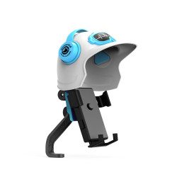 Small Helmet Sunscreen Phone Stand Bracket Motorcycle Mobile Phone Holder, Spec: Rearview Mirror White