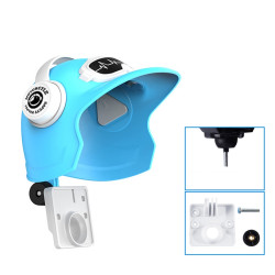 Small Helmet Sunscreen Phone Stand Bracket Motorcycle Mobile Phone Holder, Spec: Blue Helmet