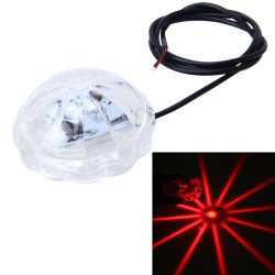 SRF-3089 DC8-80V 5W 300LM Chassis Light For Motorcycle, Wire Length: 76cm (Red Light)