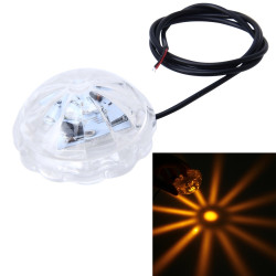 SRF-3089 DC8-80V 5W 300LM Chassis Light For Motorcycle, Wire Length: 76cm(Yellow Light)