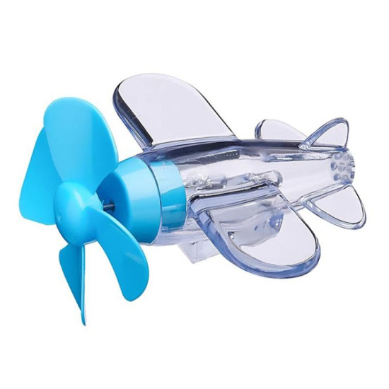 Small Airplane Shaped Motorcycle LED Colored Atmosphere Lights(Blue)