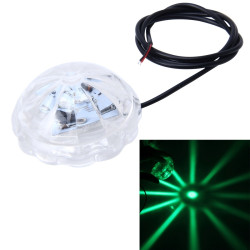 SRF-3089 DC8-80V 5W 300LM Green Light Chassis Light For Motorcycle, Wire Length: 76cm