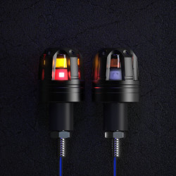 Motorcycle Universal Modified LED Hand Blocks Light(Double Lamp Red)