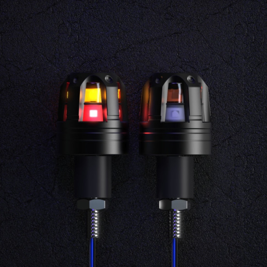 Motorcycle Universal Modified LED Hand Blocks Light(Double Lamp Red)