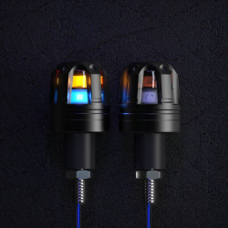 Motorcycle Universal Modified LED Hand Blocks Light(Double Lamp Blue)
