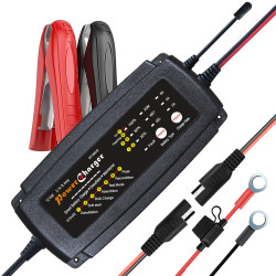 12V Intelligent Automatic Battery Smart Battery Power Charger AC Plug Option: EU/UK/US Plug
