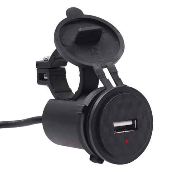 Motorcycle Waterproof DC DC 9-24V 5V / 1.5A USB Phone Charger Adapter, with Indicator Light