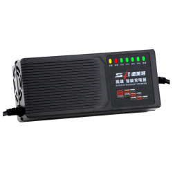 SMT Seven Lights Automatic Shutdown Smart Electric Car Charger 72V 20Ah Battery Charger, CN Plug