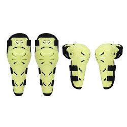 SULAITE Outdoor Sports Protective Gear Motocross Riding Motorsport Elbow Knee Pads, Specification: Free Size(Fluorescent Green)