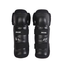 SULAITE Anti-Seismic Competition Outdoor Sports Strong Shell Protective Gear, Specification: Free Size(Black Knee Pads)