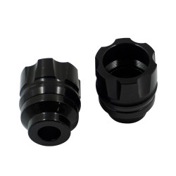 2 Pairs Motorcycle Modified Accessories Anti-Drop Cup CNC Aluminum Alloy Anti-Collision And Shock Absorbing Front Fork Cup(Black)