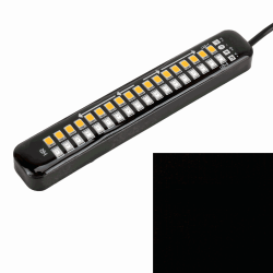 105mm DC12-24V / 1.6W Motorcycle LED Dynamic Blinker Side Lights Flowing Water Brake Lamp Turn Signal Light, Cable Length: 1m