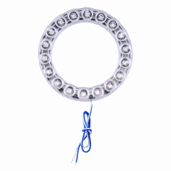 18 LEDs SMD 5050 Car Modified RGB Decorative Light Styling Flash Atmosphere Lamp, Diameter: 10.5cm, DC 12V