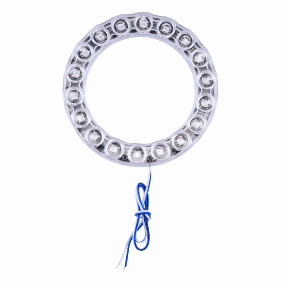 18 LEDs SMD 5050 Car Modified RGB Decorative Light Styling Flash Atmosphere Lamp, Diameter: 10.5cm, DC 12V