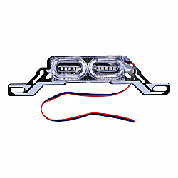 10 LEDs SMD 2835 Angel Wing Colorful Light Motorcycle Modified Decorative Light Styling Flash Atmosphere Lamp, DC 12V