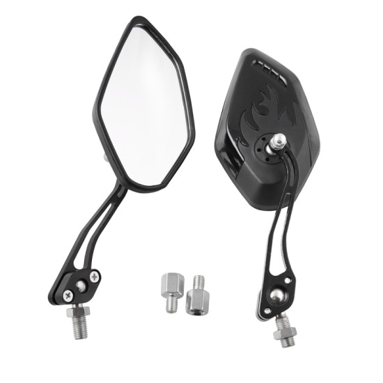 Motorcycle Modified Universal Rear View Mirror Set (Black)