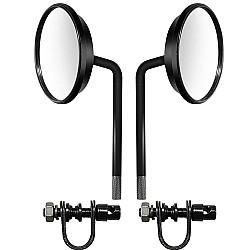 1 Pair HP-J007 Motorcycle Modified Caliper Rearview Mirror(Black)