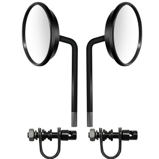 1 Pair HP-J007 Motorcycle Modified Caliper Rearview Mirror(Black)