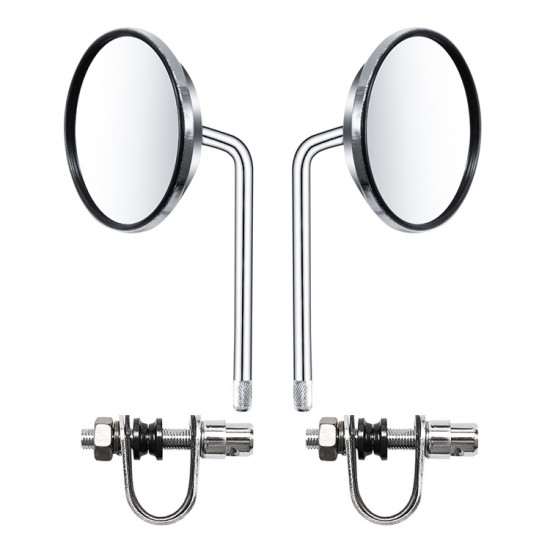 1 Pair HP-J007 Motorcycle Modified Caliper Rearview Mirror(Silver)