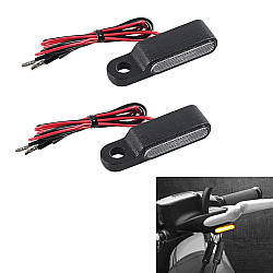1 Pair Motorcycle Continuously Bright Handlebar LED Turn Signal Light