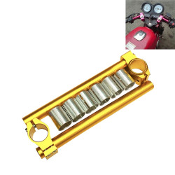 Motorcycle Modification Accessories CNC Handle Bar Grips Set(Gold)