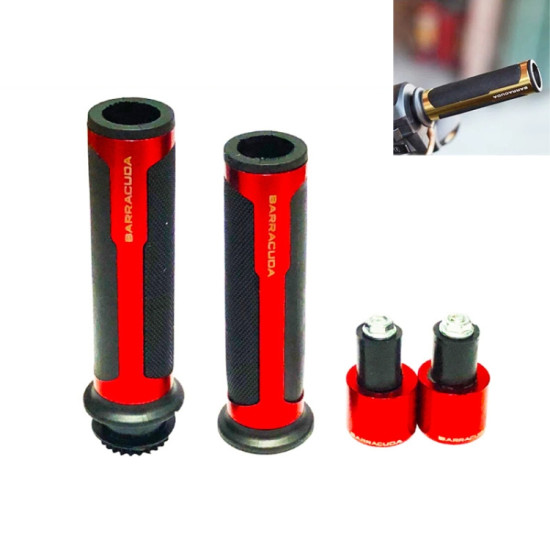 Motorcycle Modification Accessories Hand Grip Cover Handlebar Set(Red)