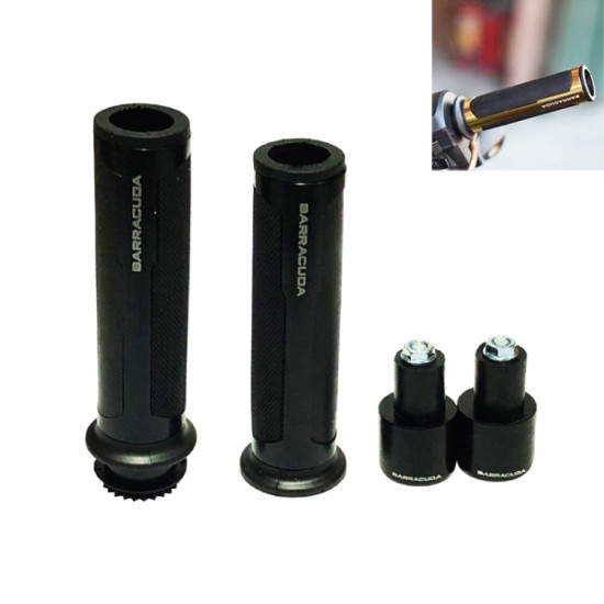 Motorcycle Modification Accessories Hand Grip Cover Handlebar Set(Black)