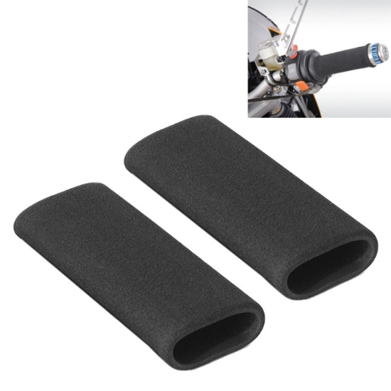 1 Pair Motorcycle Non-slip Sweat-absorbing Waterproof Sponge Handle Cover, Inside Diameter:21mm