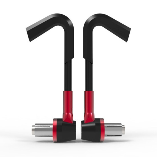 2 Pairs BSDDP B038 Motorcycle Hand Protection Bow ABS Adjustable Protection Rod(Red)
