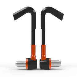 2 Pairs BSDDP B038 Motorcycle Hand Protection Bow ABS Adjustable Protection Rod(Orange)