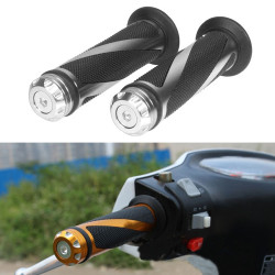 1 Pair Motorcycle Modified General Aluminum Alloy Throttle Handle(Silver)