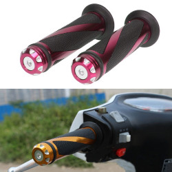 1 Pair Motorcycle Modified General Aluminum Alloy Throttle Handle(Red)