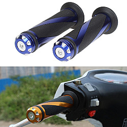 1 Pair Motorcycle Modified General Aluminum Alloy Throttle Handle(Blue)
